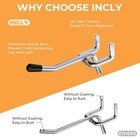 50 Pack 2 Inch Pegboard Hooks 1 4  Heavy Duty Peg Board Hooks Accessories With