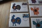 99 Company Pnc - Malawi - 8 Different Covers With Coins All 1971 Rooster  Eland 