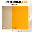 Self Adhesive Felt Sheets  Yellow  12 Pcs  8 X 12 Inch A4 Size  Peel And Stick