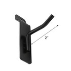 Sswbasics Slatwall Accessories  2  Black Slatwall Hooks  25 Count - Premium