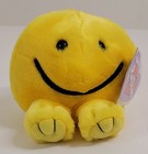Vintage 1994 Swibco Puffkins Happy Stuffed Plush Yellow Smiley Face 6684 W  Tag