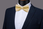 Pre-tied Bow Tie Satin Solid Bowtie Adjustable Tuxedo Bowties For Men With Gift 