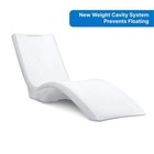 Pool Lounger Chair White Weight Sand Cavity In-water Ergonomic Weather-resistant