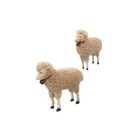 Bethany Lowe 2 Lamb sheep Figurines  3 5  Tall   3 75  Tall  Putz  Tr5000 Nwt