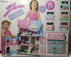 Pink Barbie Mansion Dollhouse 25 Pc Wood Doll House 2 Ft Tall   Easy To Assemble