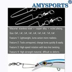 High Strength Fishing Snap Swivels Ball Bearing Saltwater Corrosion Resistanc   