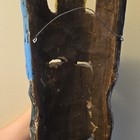 Vintage Hand Carved Wooden Wall Mask 