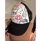 The North Face Toddler Kids Doodle Print Trucker Hat Black White M m 4t-5t