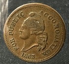 1863 Patriotic Civil War Token 37 434  for Public Accommodation  Very Nice Ef au