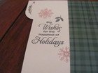 New Set Of 6 Gift Card   Money Christmas Cards W  6 Envelopes