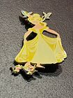Disney Cinderella Jumbo Enamel Metal Pin Yellow Dress Mice Birds
