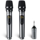 Professional 10channel Uhf Wireless Dual Microphone Cordless Handheld Mic System