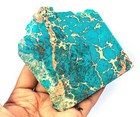 609 0 Ct Natural Sky-blue Turquoise Slab Rough Egl Certified Loose Gems 6ygn