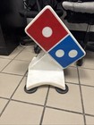 Rare Dominos Pizza Magnetic Light-up Car Topper Delivery Sign Without Cord