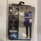 Usps Mail Carrier Mailman Costume Adult Vest Hat Mail Bag Fits Up To Size 42