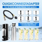 Co2 Refill Adapter Quick Connect  Co2 Tank Adapter With Pressure Gauge And Plast
