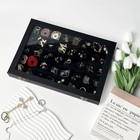 Black 40 Grid Jewelry Organizer Display Box With Transparent Lid 40grid 