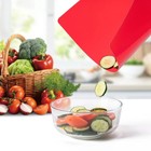 5 Pieces Flexible Plastic Cutting Board Mats With Food Icons  Bpa Free Cutting--