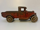 Vintage Toy Arcade Model A Truck Cast Iron Original Red Paint 6   