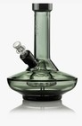 Grav   Small Wide Base Water Pipe In Smoke With Black Accents  Authorized Dealer