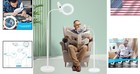 36 Led Lighted Magnifier With 10x Magnification   Adjustable Height For Crafting