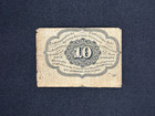 1862-63 Us Fractional Currency 10 Cents First Issue Postage   Ungraded  ag-g 