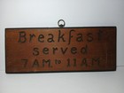 Vintage Hotel Breakfast Sign Hotel Breakfast Served 7 Am To 11 Am Sign Wood Sign