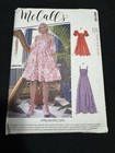 Mccalls Pattern  M8108 Empire Waist Gathered Dresses Sizes 6 8 10 12 14 Uncut