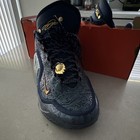 Nike Lebron Men s Low Top Lace Up Basketball Sneakers Blue gold Rubber Outsole