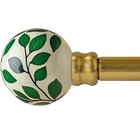 Curtain Rods For Windows 72 To 144 Inches Adjustable 36 -150  1 Pack Gold