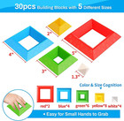 Toddler Stacking Building Blocks Educational Toys  Montessori Activities Learnin