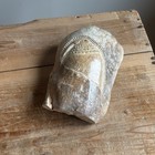 Signed Dean Kulowiyi Siberian Yupik Artist Folk Art Carved Whale Bone Fossil