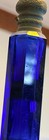 Antique Victorian Cobalt Blue Glass Double Ended Faceted Scent Bottle