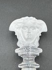 Rosenthal Versace Medusa Frosted Crystal Bottle Stopper Topper