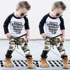 2pcs Newborn Toddler Baby Boys Outfits T-shirt Tops pants Kids Clothes Set
