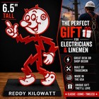 Reddy Kilowatt Electrician Lineman Mascot Character Figure Stand Sign Trade Retr