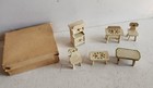 Antique Gottschalk Dollhouse Kitchen Furniture In Box  Signed Germany Fabulous 
