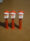 Vintage Christmas Pez Dispensers Santa W feet  Made Closed Eyes Lot 3 Free Shipp