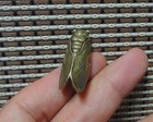 Vintage Style Brass Pure Copper Cicada Figurine Statue Sculpture For Home Decor