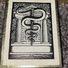 Lot Of 3 Designs Vtg Antioch Bookplate Ex Libris Snake Library - Unused Exc Cond