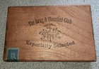 Antique 1887 The Drug   Chemical Club Especially Selected Coronas Wood Cigar Box