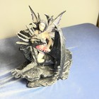 Gothic Fairy Riding Dragon Figurine Resin Fantasy Statue Collectible Rare