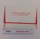 Unused Vintage Christmas Greeting Card  Folding Letter Note Postcard