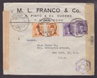 Egypt 1944  Censored Air Mail Cover From Cairo To New York Usa