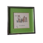 1975 Fagan The Secretary Framed Art Print Distinctive Designs Green Mat