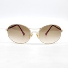 Louis Vuitton Gold Sunglasses With Red Bridge Official