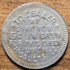1927 New Orleans  Louisiana La Union Brew Good For Free Bottle Trade Token