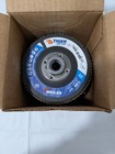 Weiler Flap Disc  4-1 2  Dia  40 Grit  Zirconia Alumina  Type 27 Box Of 10 96245