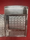 Vintage Ronson Cigarette Case Holder   Lighter Combo Chrome Art Deco Engraved