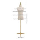Female Dress Form Mannequin Golden Tripod Base Linen Torso Clothes Display Model